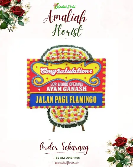 Sewa Papan Bunga Ampari Bura