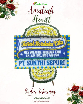 Papan Bunga Duka di Ampari Bura