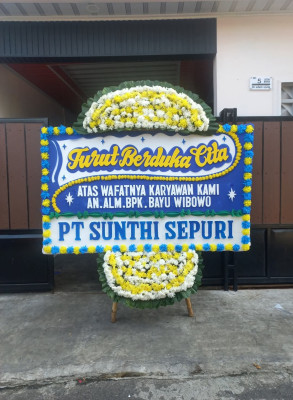 Papan Bunga Duka di Ampari Bura